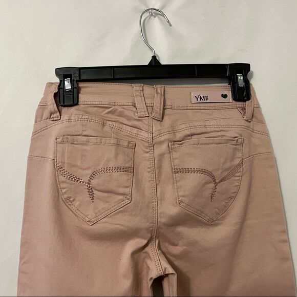 TMY Wanna Better Butt? Midrise Blush Pink Skinny Jeans Size 3 - Picture 4 of 5